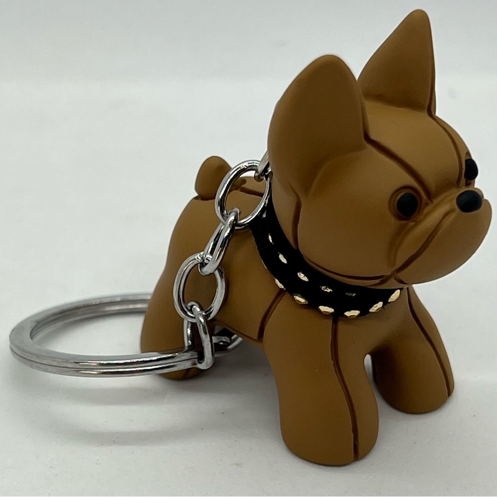 French Bulldog Keychain Brown Bulldog Bag Charm Key Ring New in Packaging